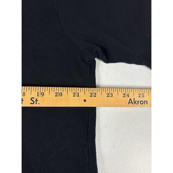Vtg Ralph Lauren Sport Polo Shirt Mens L/M Black Short Sleeve NICE - Picture 7 of 8